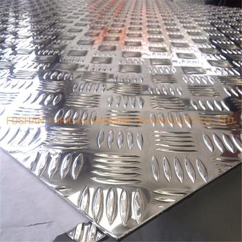 Five Bars Embossed Aluminum Plate Metal for Bus Plate Anti-Slip Board